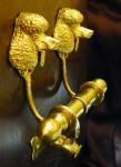 Standard Poodle Duet Door Knocker, side view