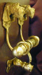 Spinone Italiano Duet Door Knocker, side view