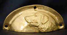 Golden retriever drawer pull