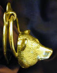 Bear Door Knocker, side view