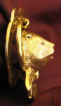 Beaver Small Door Knocker, sid view