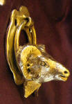 Bighorn Small Door Knocker, side view