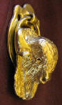 Bison Small Door Knocker, side view