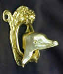 Dolphin Door Knocker, side view