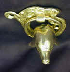 Dolphin Door Knocker, top view