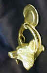 Fox Door Knocker, side view