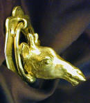 Giraffe Door Knocker, side view