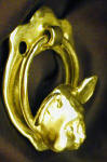 Cutesy Mouse Door Knocker, side view