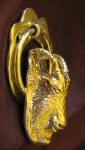 Mountain Goat Small Door Knocker, side view