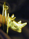 Rhino Door Knocker, side view