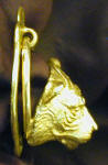 Tiger Door Knocker, side view