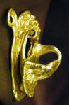 Whale Fluke Small Door Knocker, side view