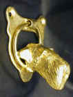 Airedale Door Knocker, side view