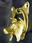 Border Collie Door Knocker, side view