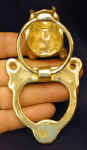Boxer Door Knocker (cropped ears), open view