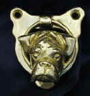 Boxer Door Knocker (natural ears), front view