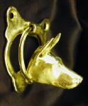 Doberman, cropped, Door Knocker, side view