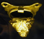 Dogue de Bordeaux Door Knocker, top view