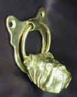 English Bulldog door knocker, side view