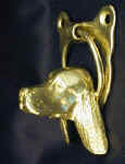 English Springer Spaniel Door Knocker, side view