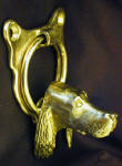 Gordon Setter Door Knocker, side view