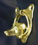 Italian Greyhound Door Knocker, side view