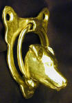 Jack Russell Terrier Door Knocker, side view