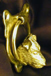 Jack Russell Terrier (rough) Door Knocker, side view