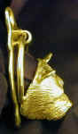 Norwich Terrier Door Knocker, side view