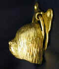 Old English Sheepdog Door Knocker, side view