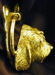 Otterhound Door Knocker, side view