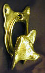 Papillon Door Knocker, side view