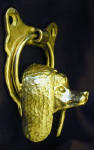 Poodle Door Knocker, side view