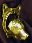 Rottweiler Door Knocker, side view