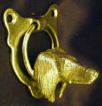 Saluki (feathered) Door Knocker, side view