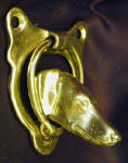 Saluki (smooth) Door Knocker, side view