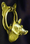 Schipperke Door Knocker, side view