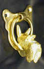 Scotty Door Knocker, side view