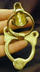 Scottish Deerhound Door Knocker, open view