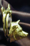 Shiba Inu Door Knocker, side view