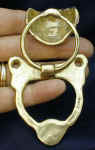 Shih Tzu (clipped) Door Knocker, open view