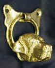 Saint Bernard Door Knocker, side view