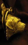 Tibetan Mastiff Small Door Knocker, side view