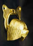 Tibetan Terrier Door Knocker, side view