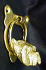 Westie Door Knocker, side view