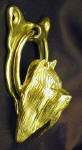 Yorkshire Terrier Door Knocker, side view