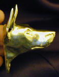 Doberman (cropped ears) Deluxe! Finger Pull,side view