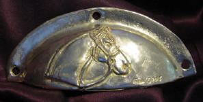 Hunting Horse Horizontal Drawer Pull, right facing