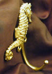 Seahorse J Hook, right facing, side view