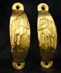 Pair of facing Icelandic Horse Cabinet Pulls